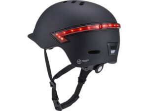 CASCO YOUIN MA1015 CON INTERMITENTES NEGRO