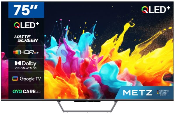 TV METZ 75 75MQE7600Z UHD QLED GOOGLETV DOLBYATMO TV METZ 75 75MQE7600Z UHD QLED GOOGLETV DOLBYATMO