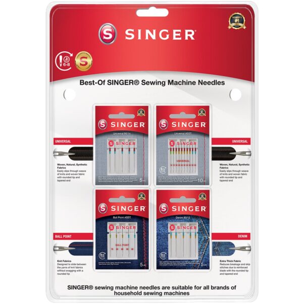 ACC. MAQUINA COSER SINGER AGUJAS A4 25 AGUJAS ACC. MAQUINA COSER SINGER AGUJAS A4 25 AGUJAS