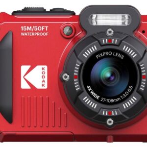 CAMARA KODAK WPZ2WH ACUATICA ROJA ZOOM OPTICO X4