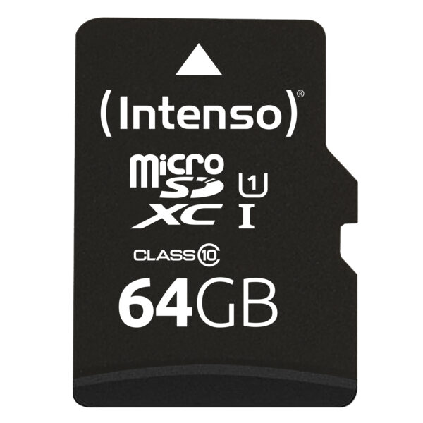 TARJ. MEM. INTENSO MICRO SD  64 GB CON ADAPTADOR