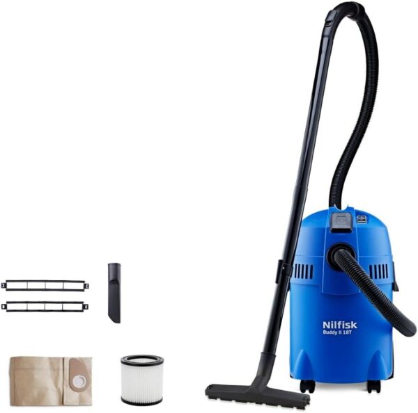 ASPI. TRINEO NILFISK BUDDY II 18L 1200W SOL.Y LIQU ASPI. TRINEO NILFISK BUDDY II 18L 1200W SOL.Y LIQU