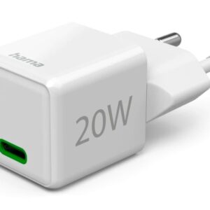 CARGADOR HAMA 00201980 1XUSB C DE 20W BLANCO