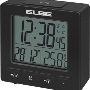RELOJ DESPERTADOR ELBE RD005N TERMOMETRO