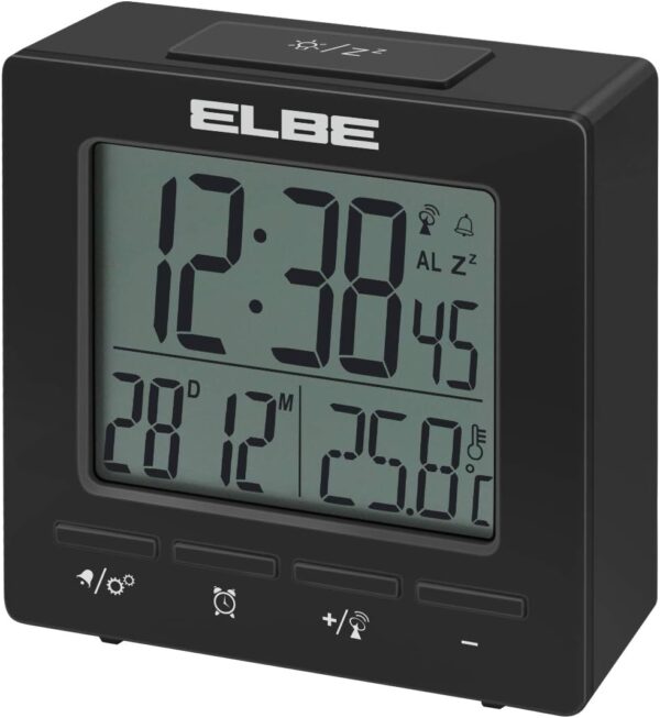 RELOJ DESPERTADOR ELBE RD005N TERMOMETRO