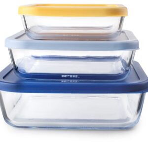 FIAMB. IBILI SET 3 TUPPERS CUADRADOS ECO