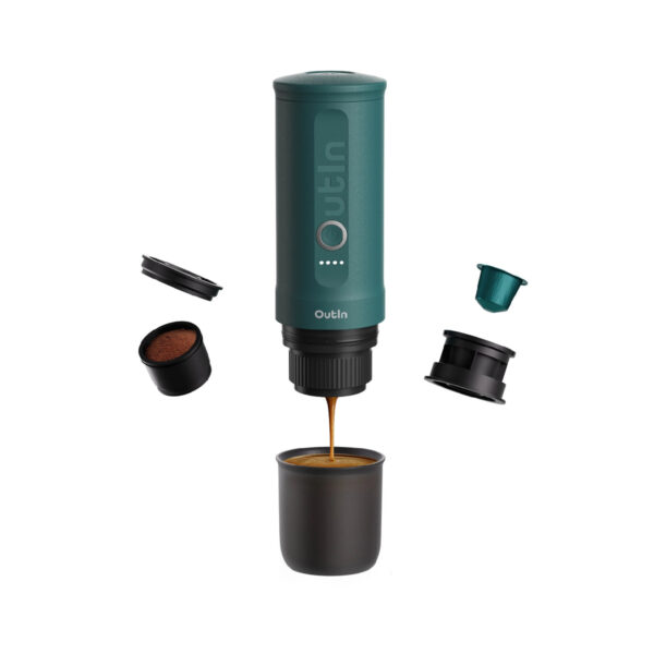 CAFET. OUTIN ESPRESSO PORTATIL VERDE 12V NESPRESSO