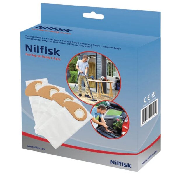 ACC. ASPI. NILFISK BOLSA BUDDY II 81943048 4 BOLS