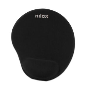 ALFOMBRILLA NILOX PARA RATON ERGONOMICA NEGRA