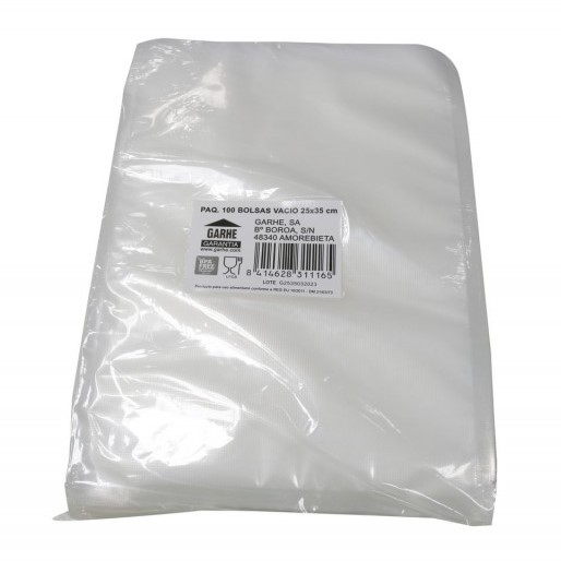 BOLSA ENVASADORA GARHE 31116 GOFRAD 100UD 25X35CM BOLSA ENVASADORA GARHE 31116 GOFRAD 100UD 25X35CM