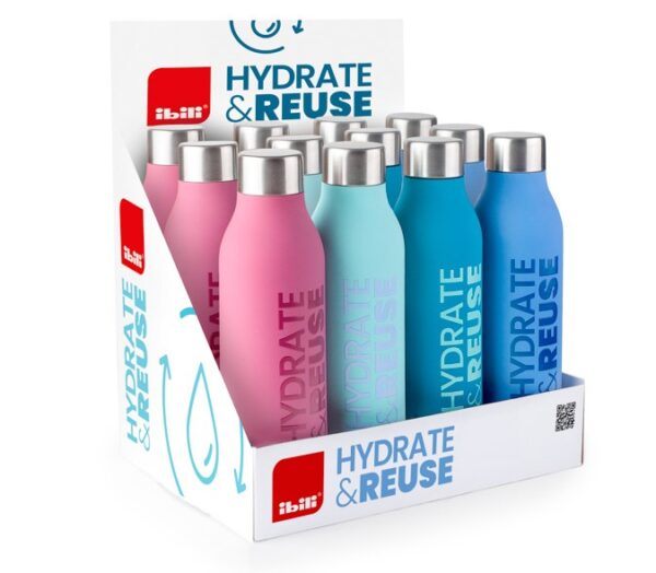 BOTELLA  IBILI 774959 SMART HYDR&REUSE-SURTI 500ML