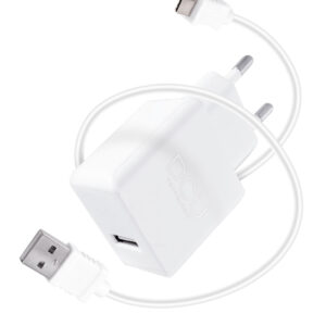 CARGADOR DCU 1XUSB A + CABLE USB C 1M