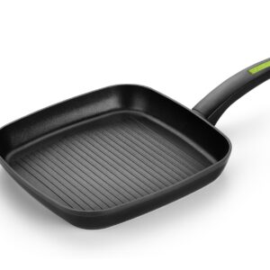 GRILL MONIX CON RAYAS GREEN 28CM