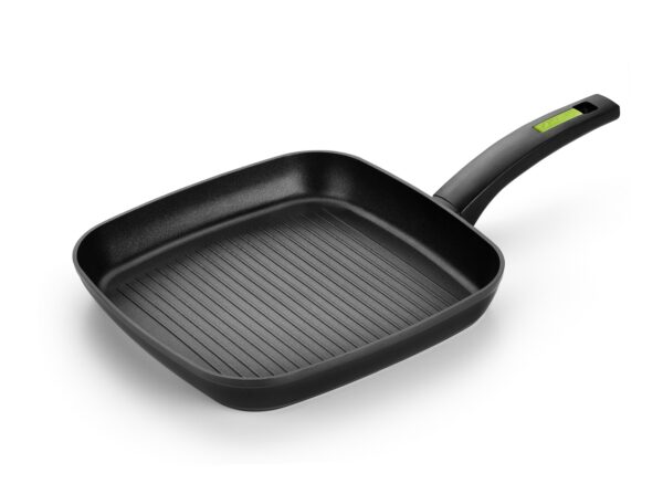 GRILL MONIX CON RAYAS GREEN 28CM