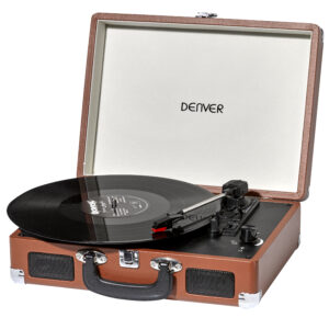 TOCADISCOS DENVER VPL-120 BROWN MALETIN ALTAVOCES