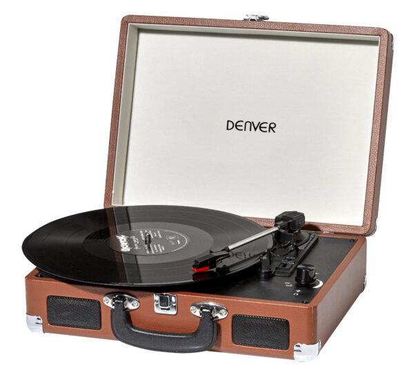 TOCADISCOS DENVER VPL-120 BROWN MALETIN ALTAVOCES TOCADISCOS DENVER VPL-120 BROWN MALETIN ALTAVOCES