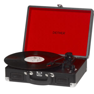 TOCADISCOS DENVER VPL-120 NEGRO MALETIN ALTAVOCES
