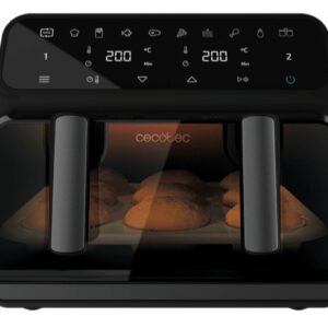 FREIDORA AIRE CECOTEC 9000 4986 DOBLE 9L VENTANA