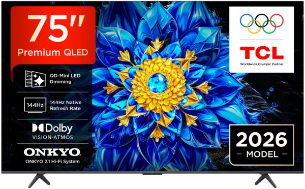 TV TCL 75 75P8L UHD MINILED GOOGLETV 144HZ