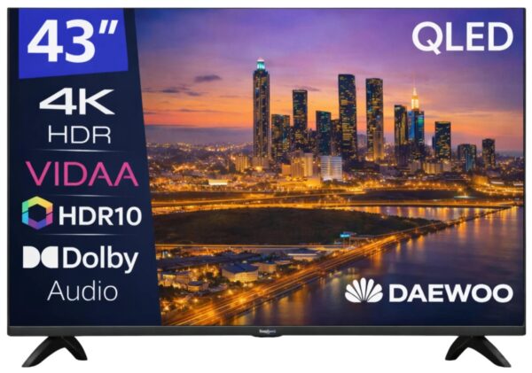 TV DAEWOO 43 43VB56QV UHD QLED SMART TV HDR10