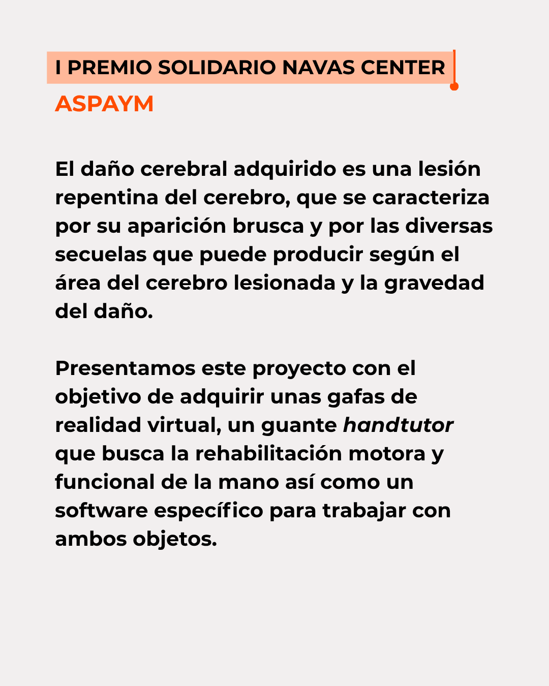Descripción del proyecto ASPAYM