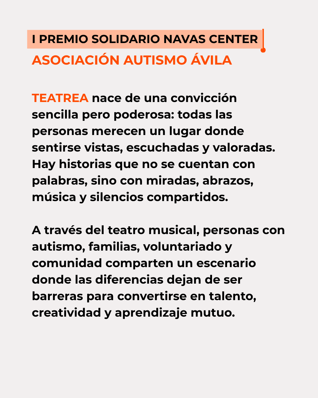Descripción del proyecto Autismo Ávila