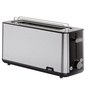 TOST. BRAUN HT1610BK 1R LARGA BLACK/INOX 1030W