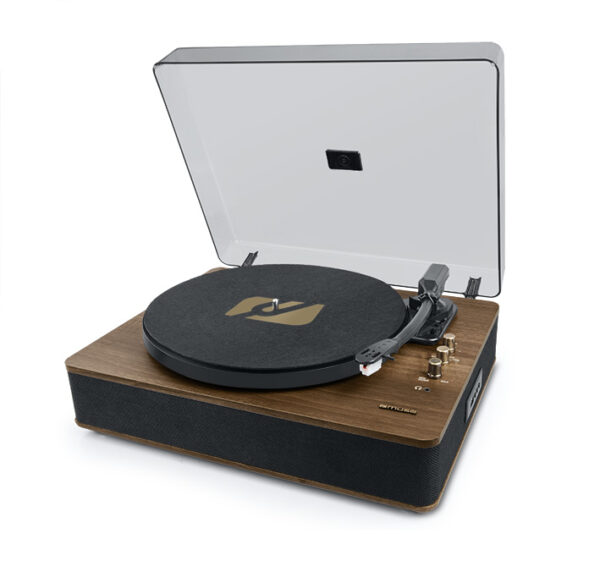 GIRADISCOS ESTEREO MUSE MT-106BT MADERA
