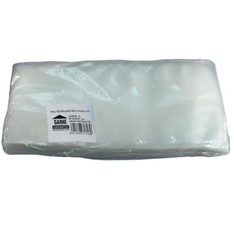 BOLSA ENVASADORA GARHE 31106 100U MALLA 20X40CM BOLSA ENVASADORA GARHE 31106 100U MALLA 20X40CM