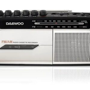 RADIO CASSETTE DAEWOO DW1107 AM/FM PLATA